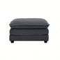 Ottoman Footstool in Corduroy Fabric, Can be Used with 2 Seater Sofas, 3 Seater Sofas and 4 Seater Sofas, Tan Corduroy Fabric