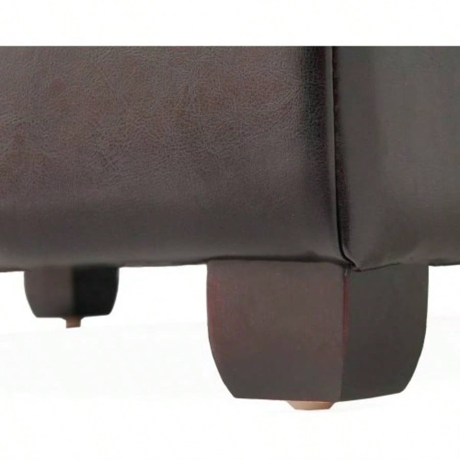 35inch Storage Ottoman, Large Square Ottoman with Storage, Tufted Ottomans Footstool Living Room