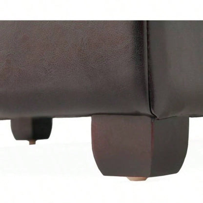 35inch Storage Ottoman, Large Square Ottoman with Storage, Tufted Ottomans Footstool Living Room