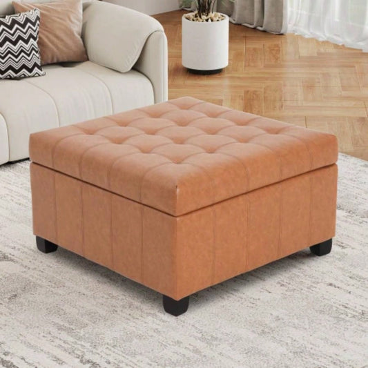 ISABELLA Storage Ottoman, PU