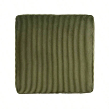 ISABELLA Square Ottoman, Olive Green, Corduroy