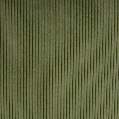 ISABELLA Square Ottoman, Olive Green, Corduroy