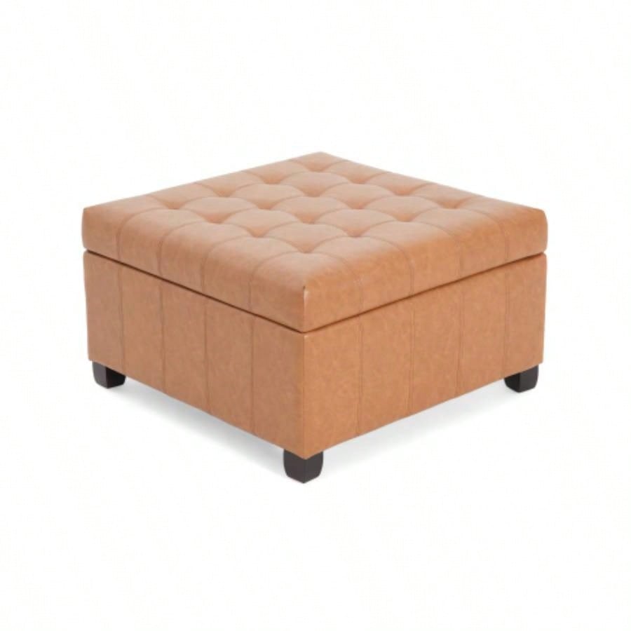 ISABELLA Storage Ottoman, PU
