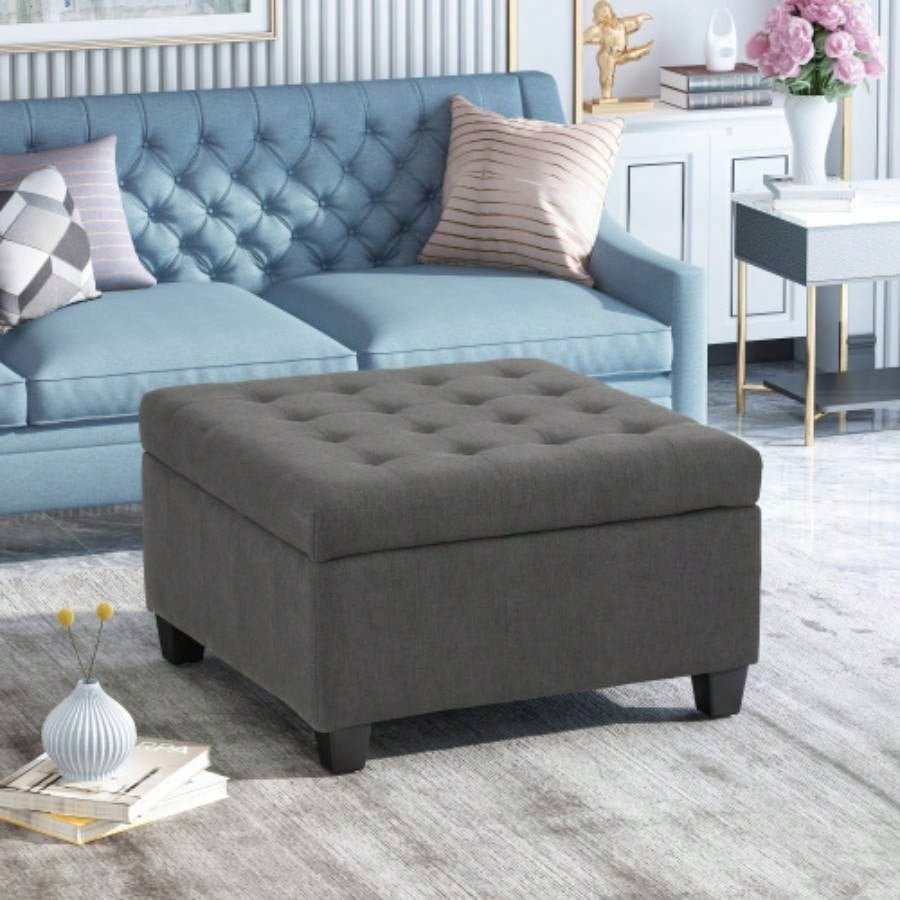 ISABELLA Storage Ottoman, PU