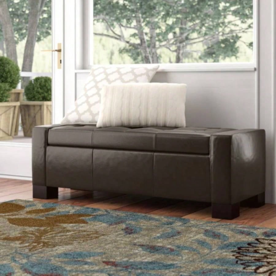 Large 51 Storage Ottoman, Tufted Storage Living Room, Entryway, or Bedroom