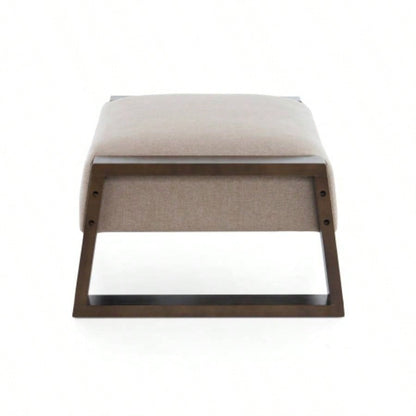 Sleek and Stylish Ottoman, Beige