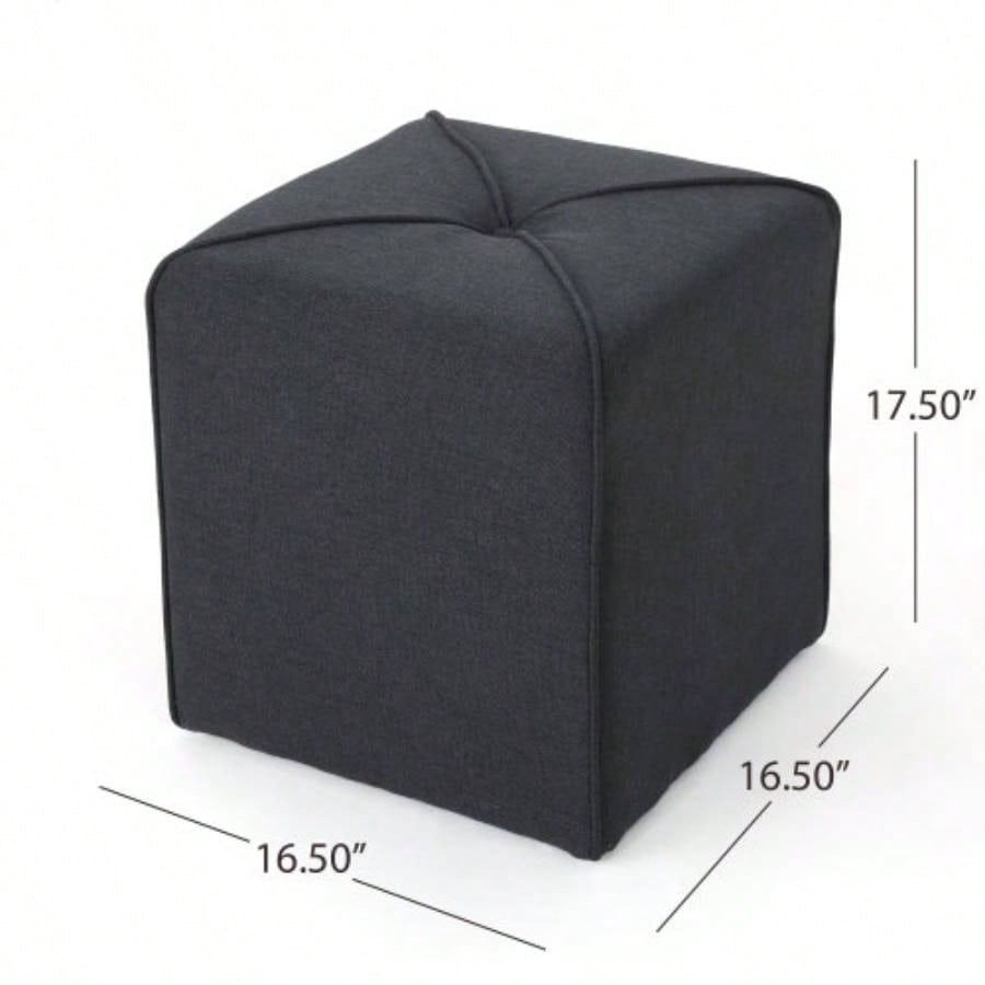 Dark Charcoal Ottoman