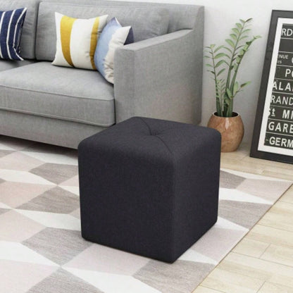 Dark Charcoal Ottoman