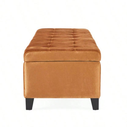 Storage Ottoman, Rectangular Ottoman, Upholstered Storage, Foot Rest Living Room, Entryway and Bedroom,