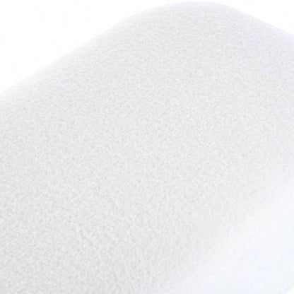 Elegant Ottoman with Spacious Storage Function, White