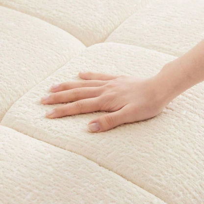 33 White Sofas White Chenille - Armless and ottoman