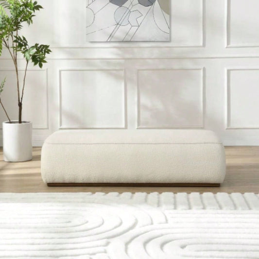 Comfort Beige 52 Grainy Footstool