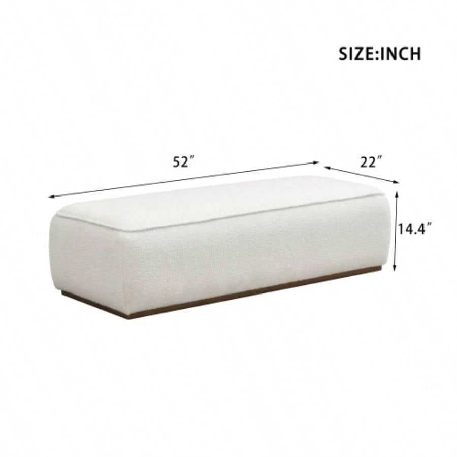 Comfort Beige 52 Grainy Footstool