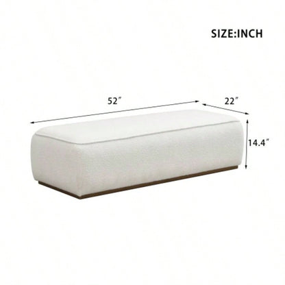 Comfort Beige 52 Grainy Footstool