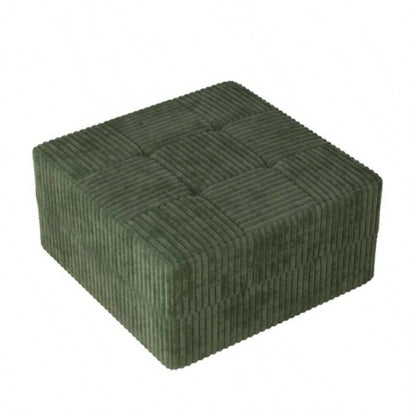 Ottoman sofa Compressed Sectional Sofa Modern Minimalist Style Corduroy Couch, Sleeper Sofa Living Room, Bedroom, Comfy Compressed Sofa Couch Space - Efficient Design - green