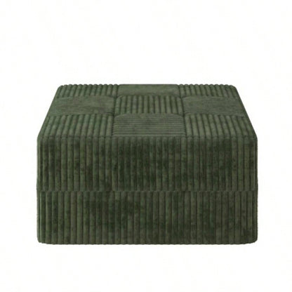 Ottoman sofa Compressed Sectional Sofa Modern Minimalist Style Corduroy Couch, Sleeper Sofa Living Room, Bedroom, Comfy Compressed Sofa Couch Space - Efficient Design - green