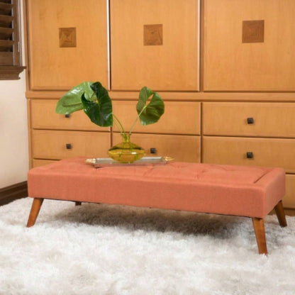 Ottoman Upholstered Bedroom End of Bed, Button - Tufted Footstool Entryway Living Room Dining Room