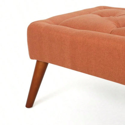 Ottoman Upholstered Bedroom End of Bed, Button - Tufted Footstool Entryway Living Room Dining Room