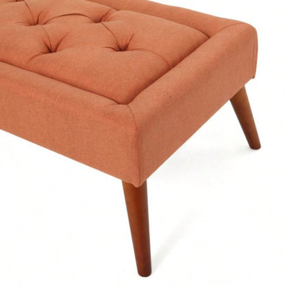 Ottoman Upholstered Bedroom End of Bed, Button - Tufted Footstool Entryway Living Room Dining Room