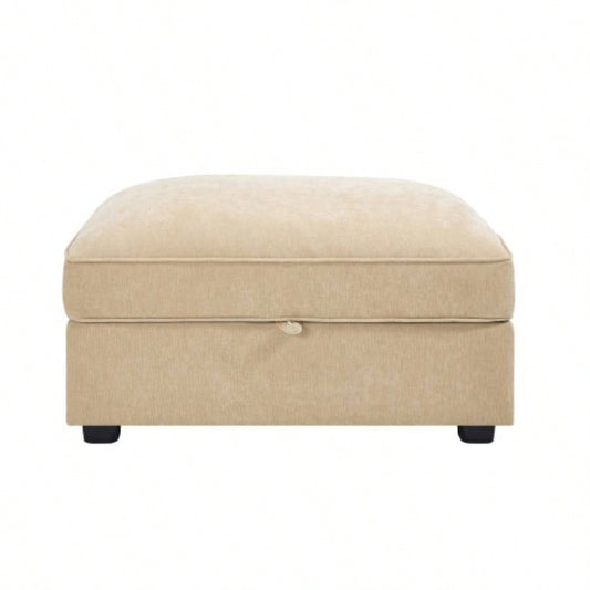 Ottoman - chenille - Wheat
