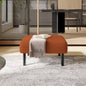 UNITED WE WIN Small Ottoman Footstool with, Corduroy Fabric Ottoman Foot Stool with Soft Padded, Square Footstool Footstool Living Room