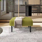 UNITED WE WIN Small Ottoman Footstool with, Corduroy Fabric Ottoman Foot Stool with Soft Padded, Square Footstool Footstool Living Room