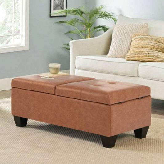 LANISTER Storage Ottoman - DBL TOP