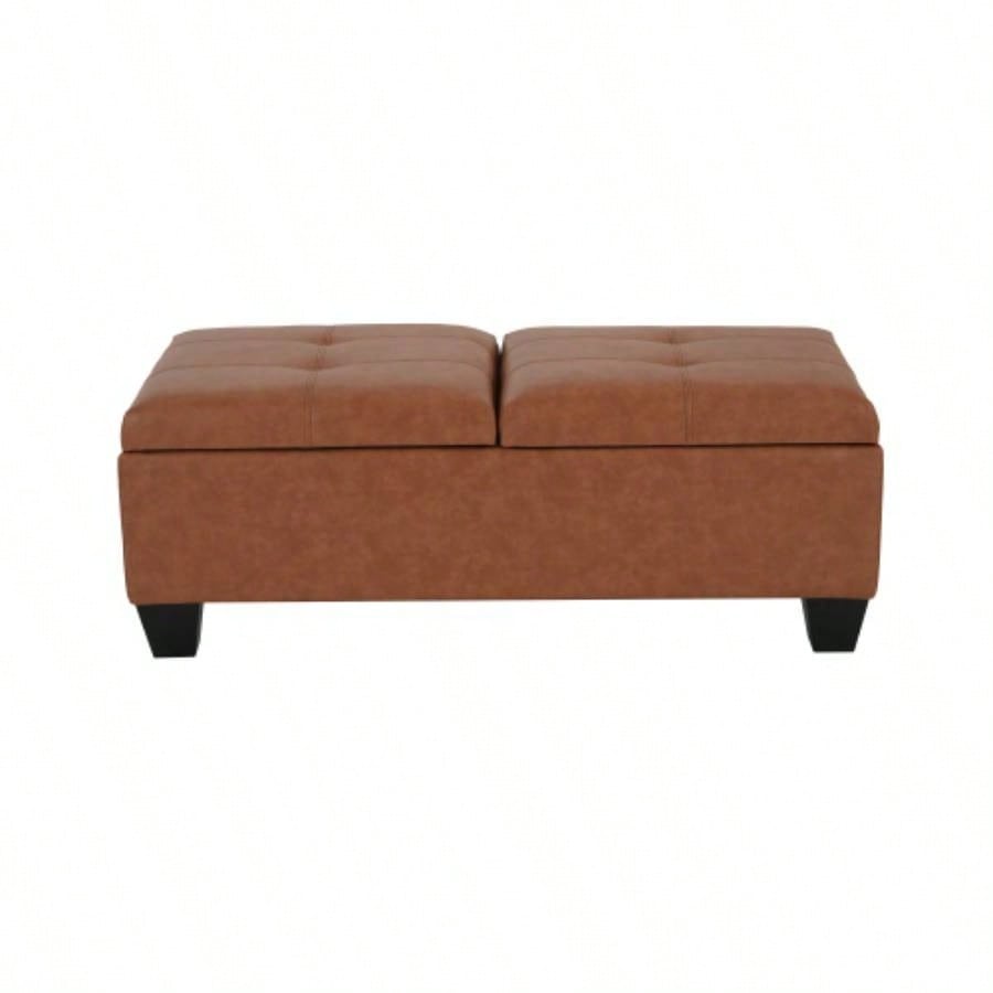 LANISTER Storage Ottoman - DBL TOP