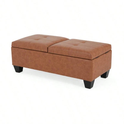 LANISTER Storage Ottoman - DBL TOP