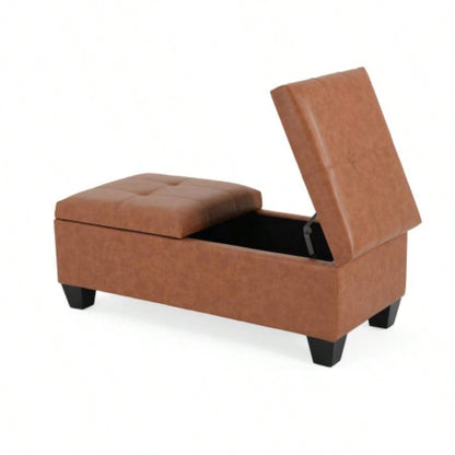 LANISTER Storage Ottoman - DBL TOP
