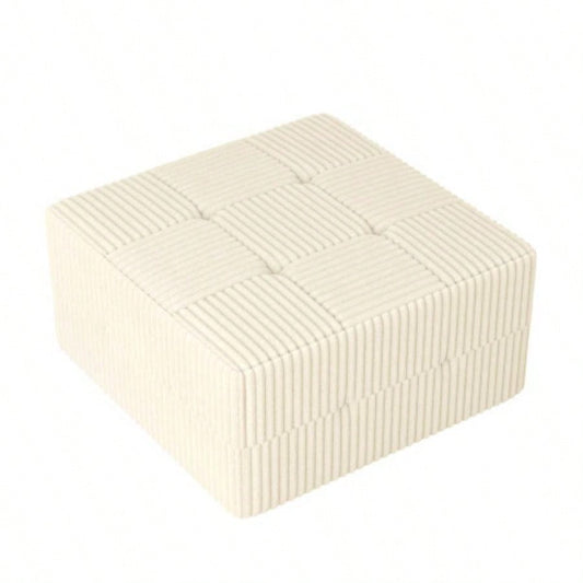 Ottoman sofa Compressed Sectional Sofa Modern Minimalist Style Corduroy Couch, Sleeper Sofa Living Room, Bedroom, Comfy Compressed Sofa Couch Space - Efficient Design - WHITE