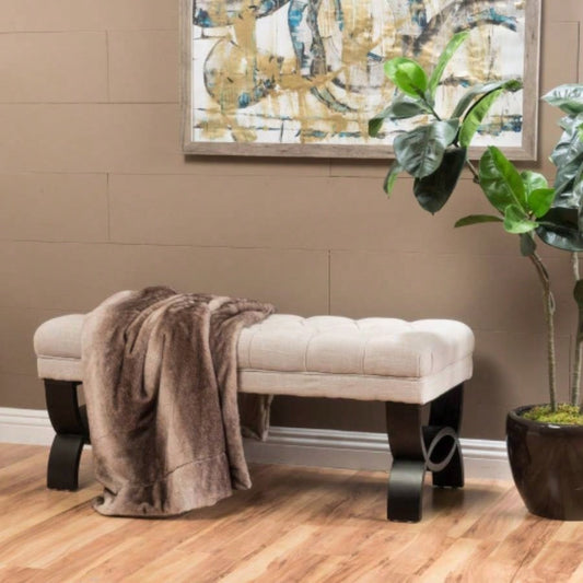 Storage Ottoman with Solid wood, Tufted Ottoman with Storage Living Room, Large End of Bed Ottomans, Modern Entryway Benches, Window Bedroom Benches Foot of Bed
