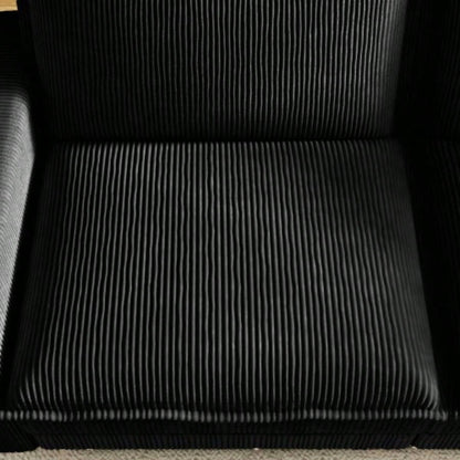 Modular Sectional Sofa, Deep Couch Living Room, Modern L - Shaped Sofa Living Room Bedroom Apartment, BLACK