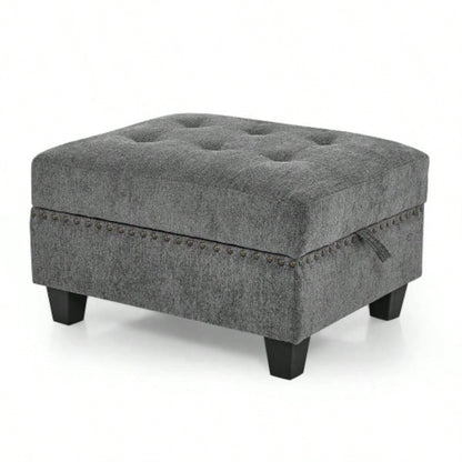 Ottoman Sofa Modular Sectional, Chenille