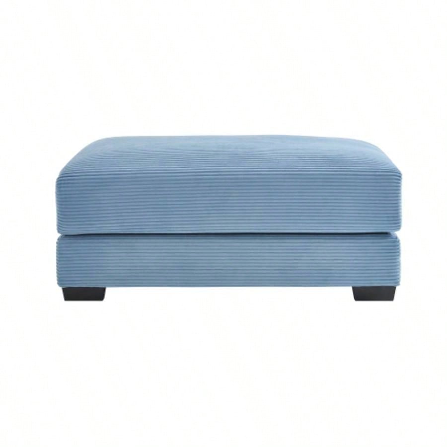 28 Ottoman Corduroy - Blue