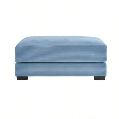 28 Ottoman Corduroy - Blue