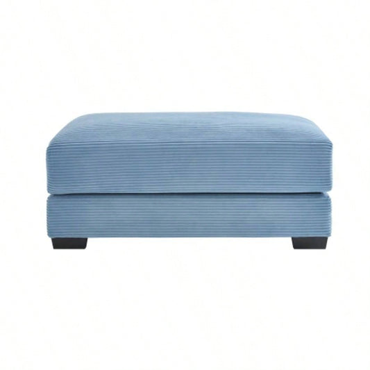 28 Ottoman Corduroy - Blue
