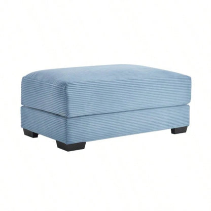 28 Ottoman Corduroy - Blue