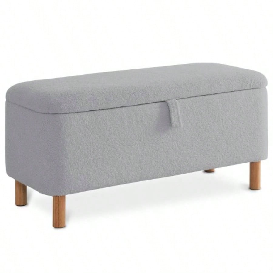 Basics Upholstered Storage Ottoman and Entryway