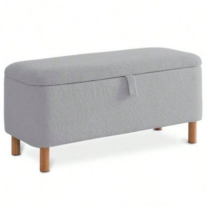 Basics Upholstered Storage Ottoman and Entryway