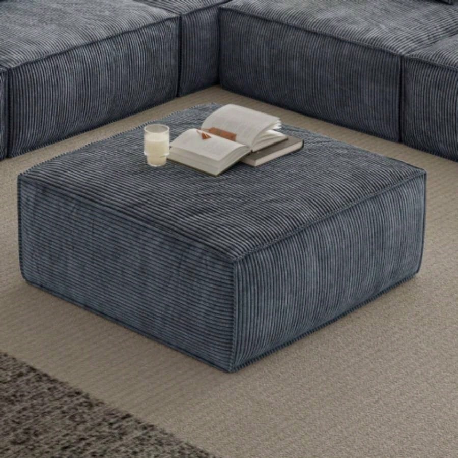 Sectional Sofa Ottoman Dark