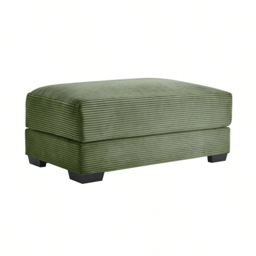 28 Ottoman Corduroy - Green