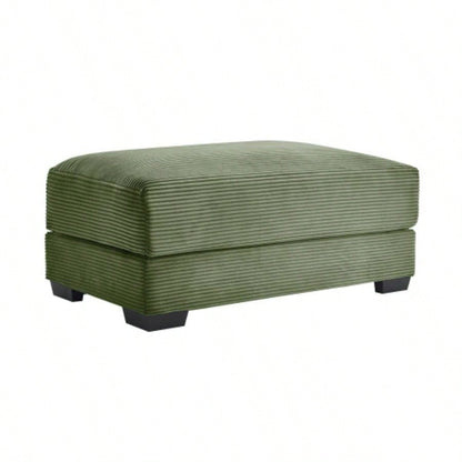 28 Ottoman Corduroy - Green