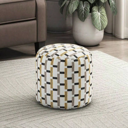Square Pouf Plush Corduroy Fabric Upholstery Modern Ottoman, Footstool, Non - Slip Floor Pouf, Bean Bag Chair, 1pc Sitting Pouf