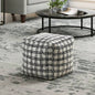 Square Pouf Plush Corduroy Fabric Upholstery Modern Ottoman, Footstool, Non - Slip Floor Pouf, Bean Bag Chair, 1pc Sitting Pouf