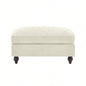 Ottoman Chenille - Beige+White