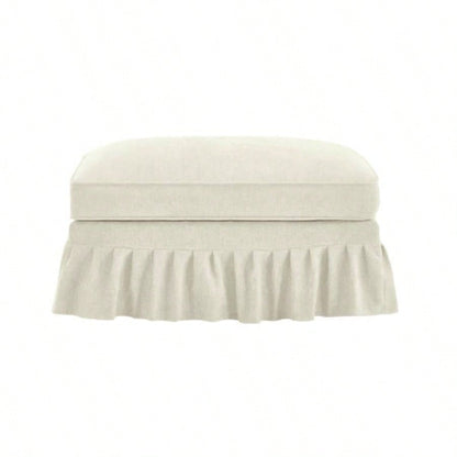Ottoman Chenille - Beige+White