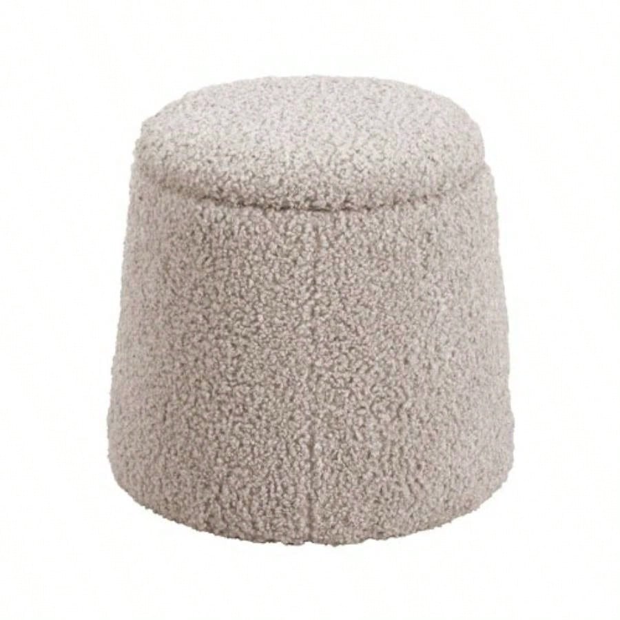Round Storage Ottoman