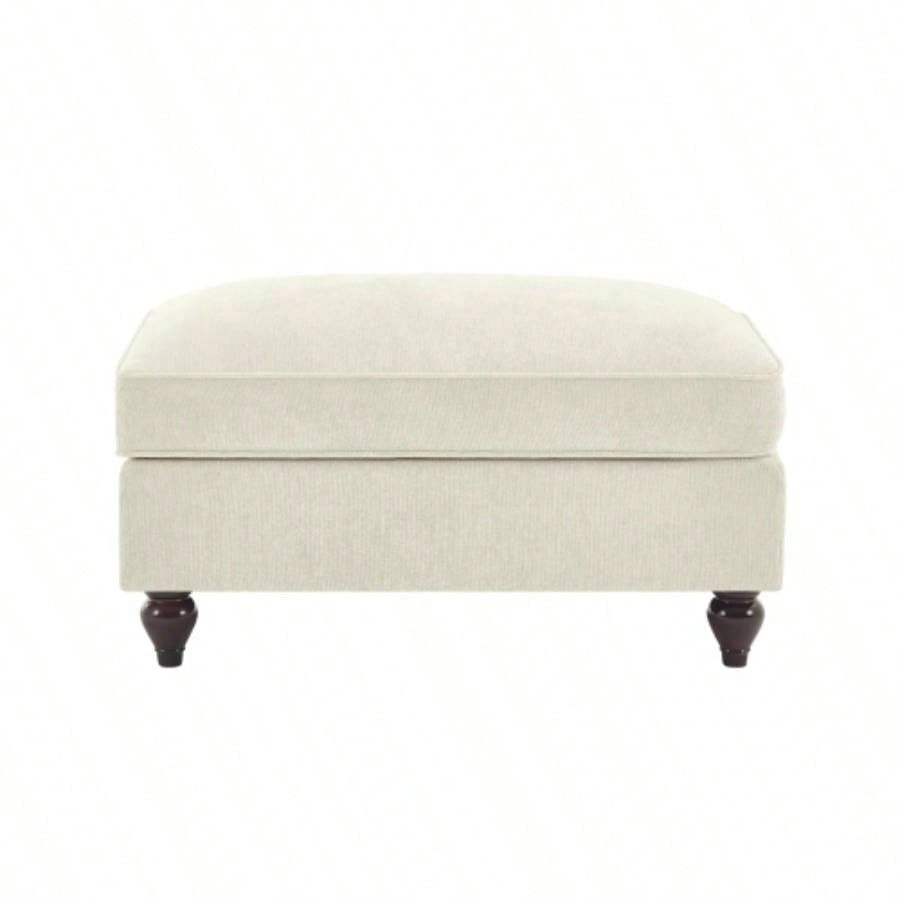Ottoman Chenille - Beige+White