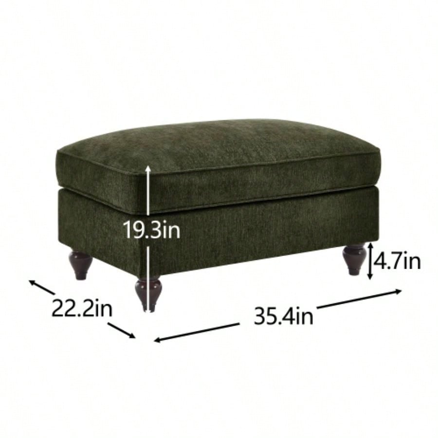 Ottoman Chenille - Green